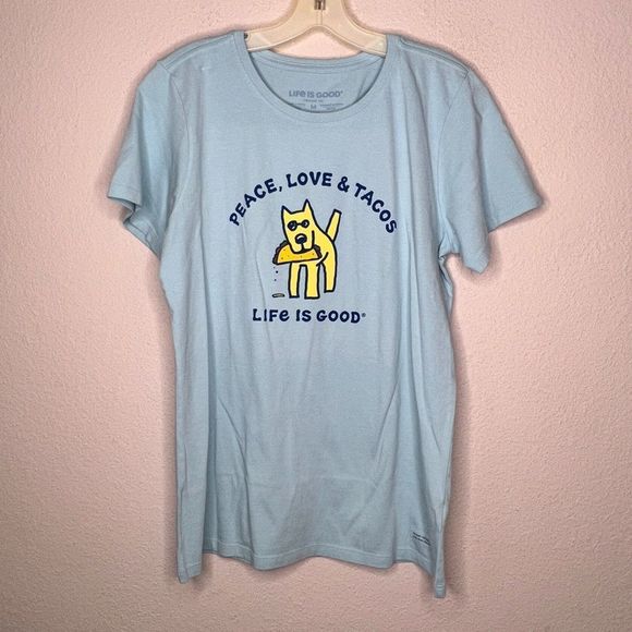 Life Is Good "Peace Love & Tacos" T-Shirt nwt - Picture 7 of 7
